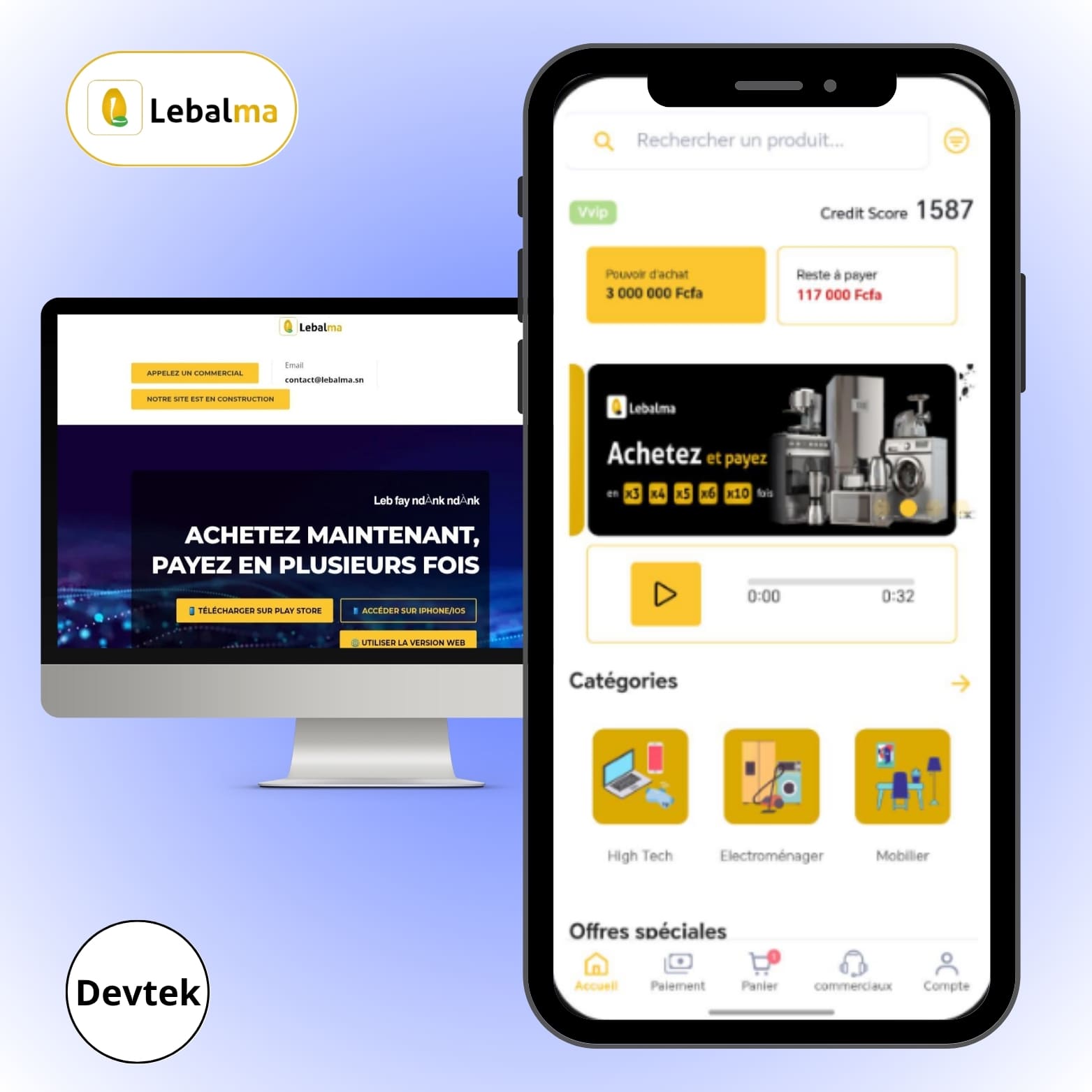 Lebalma – Application mobile Android & iOS