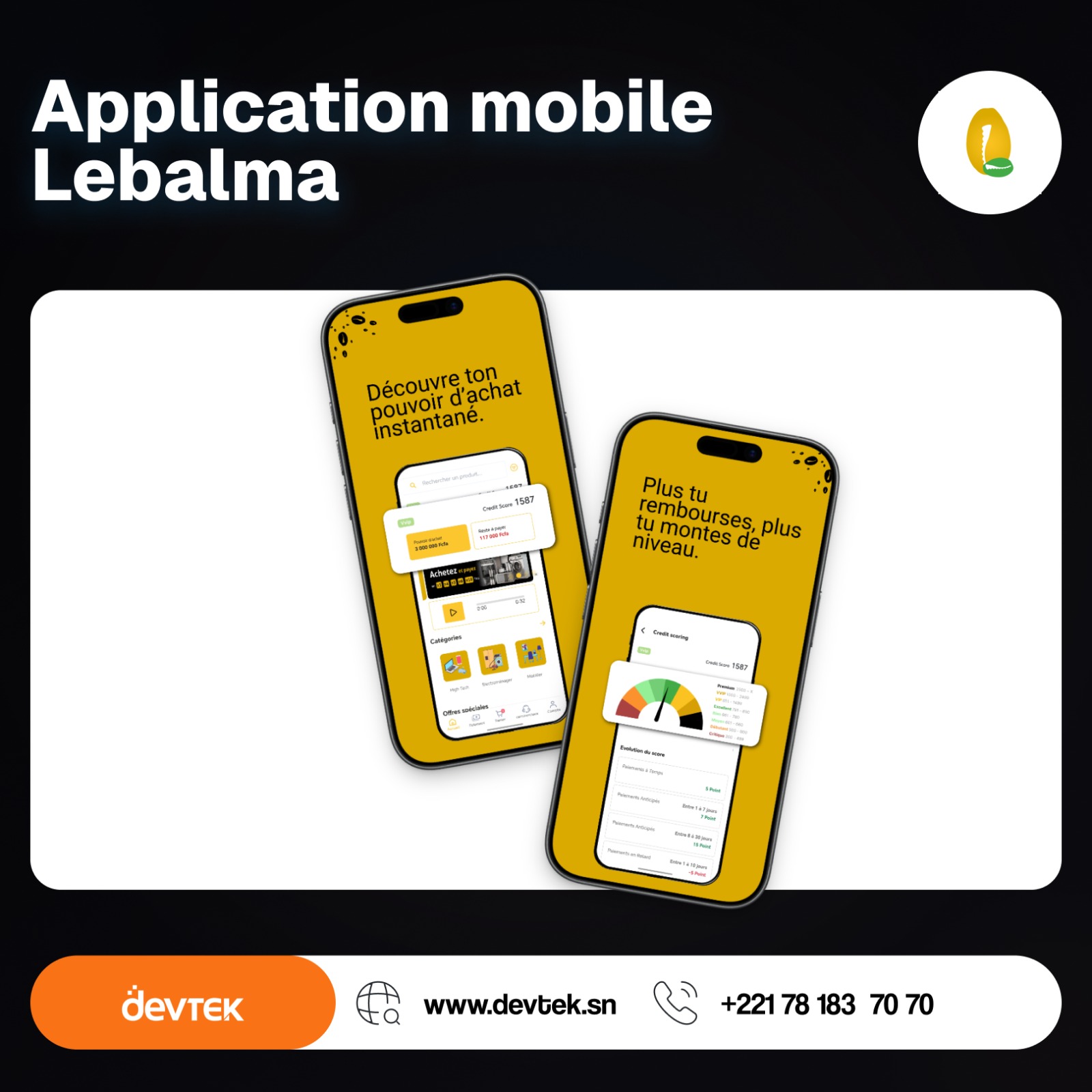 Lebalma – Application mobile Android & iOS